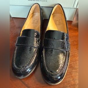 SOUL Naturalizer Milo Black Patent Leather Penny Loafers